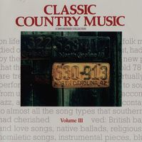 Various Artists - Smithsonian Collection Of Classic Country Music, Vol. 3